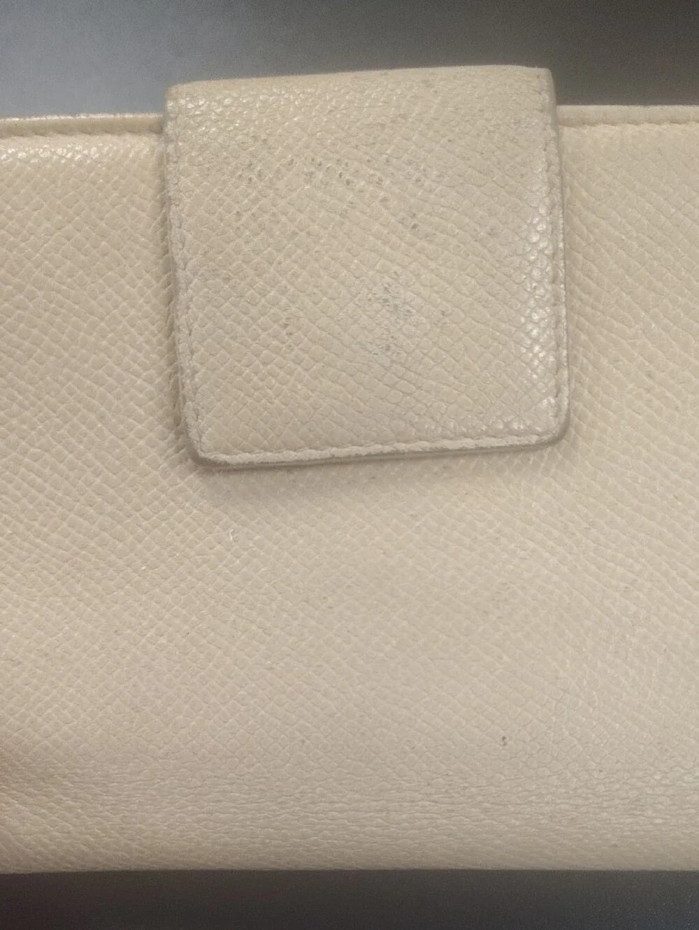 Bulgari Bvlgari Light Beige Creameather Continental Wallet with Silver Logo Ring